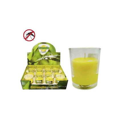VELA CITRONELA VASO CRISTAL 50GR EDM 06306