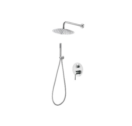 CONJUNTO DUCHA MONOMANDO EMPOTRADO IMEX MOSCU ACERO INOX GPK034