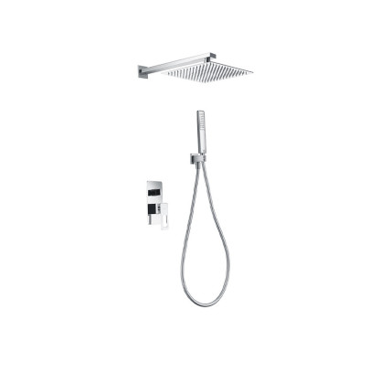 CONJUNTO DUCHA MONOMANDO EMPOTRADO IMEX SUECIA CROMO BDC032-6CR