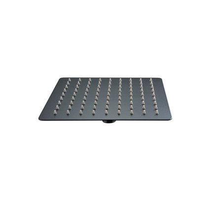 ROCIADOR DUCHA IMEX CUADRADO 20X20 NEGRO RDC001/NG