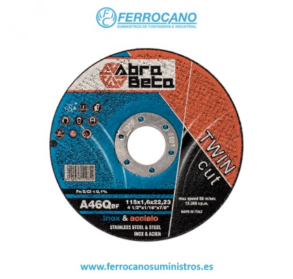DISCO CORTE INOX BETA TWINCUT SILVER A46Q