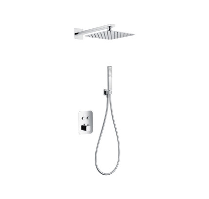 CONJUNTO DUCHA EMPOTRADO IMEX MADEIRA CROMO GTM021