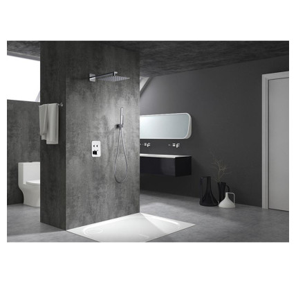CONJUNTO DUCHA EMPOTRADO IMEX MADEIRA CROMO GTM021