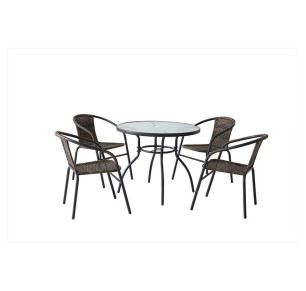 CONJUNTO MESA REDONDA + SILLON APILABLE