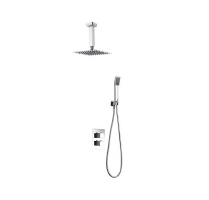 CONJUNTO DUCHA TERMOSTATICA EMPOTRAR IMEX ONS CROMO GPC010
