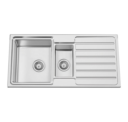 FREGADERO REVERSIBLE FUSION 100 1000X500 RODI ACERO PULIDO