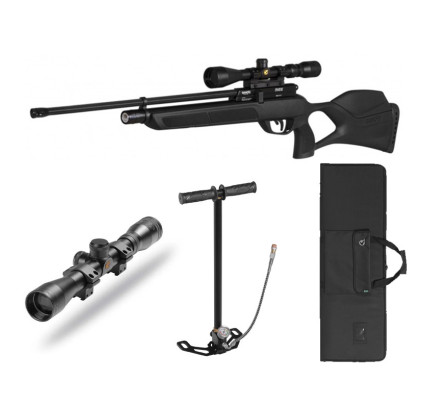 PACK CARABINA GAMO GX40 5.5MM PCP + VISOR 4X32WR + BOMBA PCP + FUNDA TACTICAL