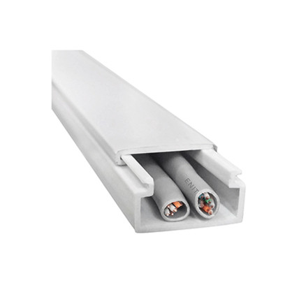 CANALETA HEPO CON TORNILLO 60X40MM X 2 METROS BLANCO 16316
