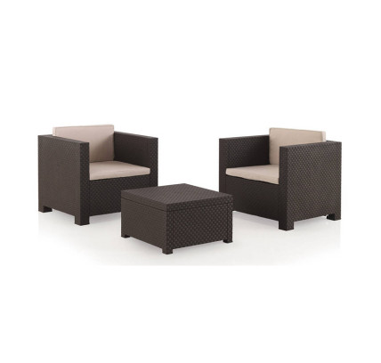 CONJUNTO JARDIN DIVA TETE A TETE WENGUE