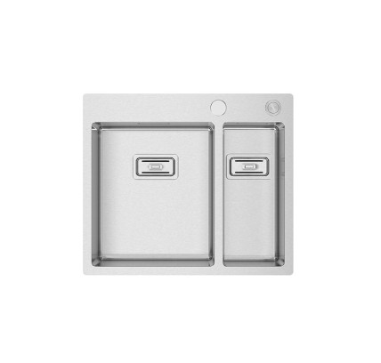 FREGADERO BOX LUX 56 585X505 RODI ACERO CEPILLADO