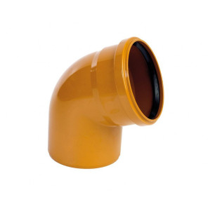 CODO PVC SANEAMIENTO 125 45º M-H TEJA