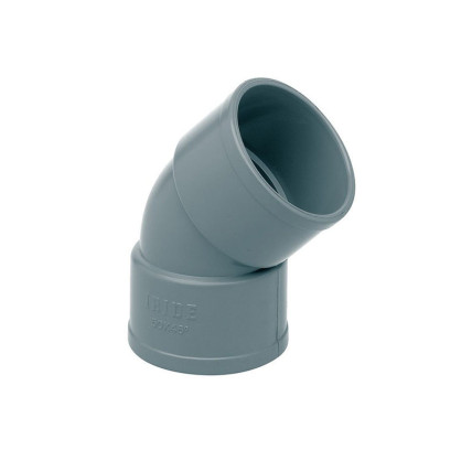 CODO PVC S/D 32-45º M-H