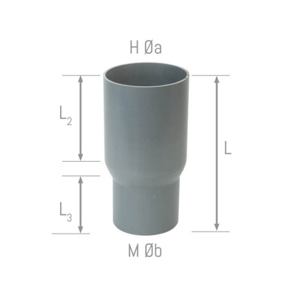MANGUITO ALARGADOR H-M URAL-PVC 90