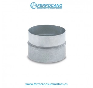 MANGUITO CHAPA HELICOIDAL Ø 175 GALVANIZADO