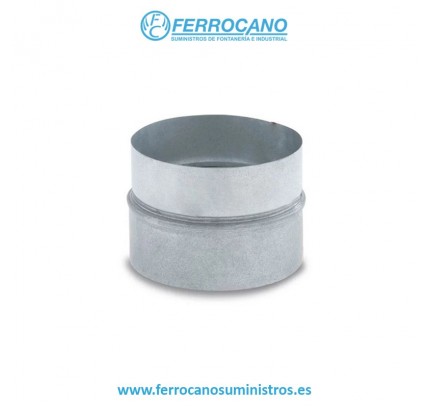 MANGUITO CHAPA HELICOIDAL Ø 175 GALVANIZADO