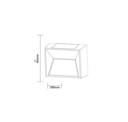 APLIQUE SOLAR LUXFORM GUIA SKYE 15LM