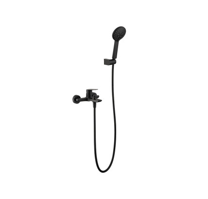 MONOMANDO DUCHA IMEX BELGICA NEGRO MATE BDZ044-4NG