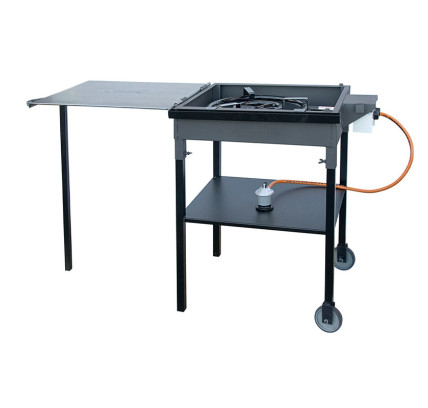 PLANCHA PAELLERO A GAS CON RUEDAS 33702