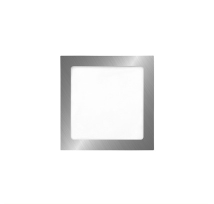 FOCO DOWN LIGHT LED EMPOTRAR GARZA 18W 1600LM CUADRADO PLATA 6000K