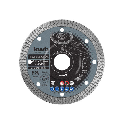 DISCO DIAMANTE KWB SPIDER 115X1.4MM