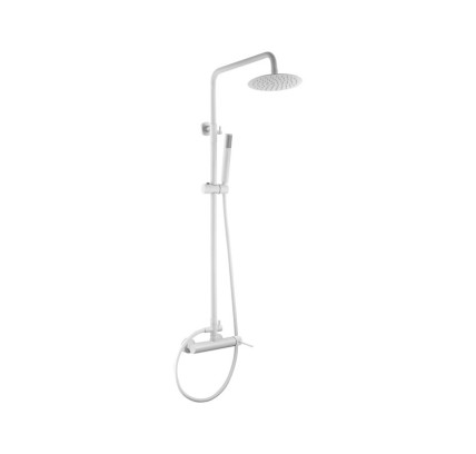 COLUMNA DUCHA MONOMANDO IMEX MILOS STICK BLANCO BDYS045/BL