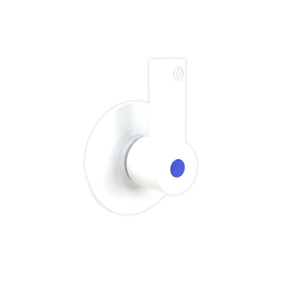 MANDO LLAVE TEXAS PALANCA BLANCO MATE ARCO 08230B