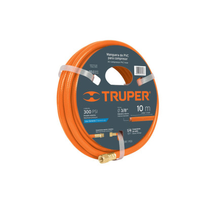 MANGUERA AIRE PVC TRUPER 10MT ROSCA 1/4" H-H NPT 19014
