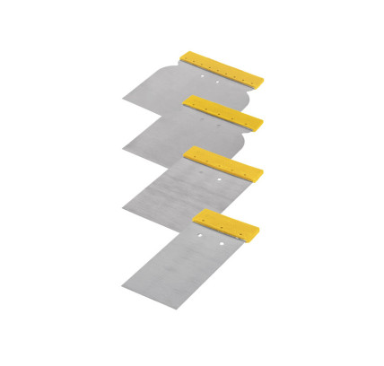 JUEGO ESPATULAS ACERO ALTA FLEXIBILIDAD PRETUL 4 PIEZAS 24200