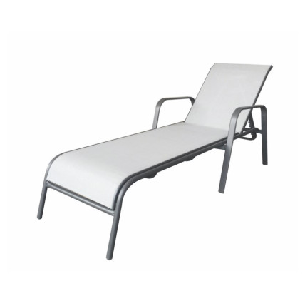 TUMBONA JARDIN 4 POSICIONES APILABLE 194X64X32 CM NATUUR