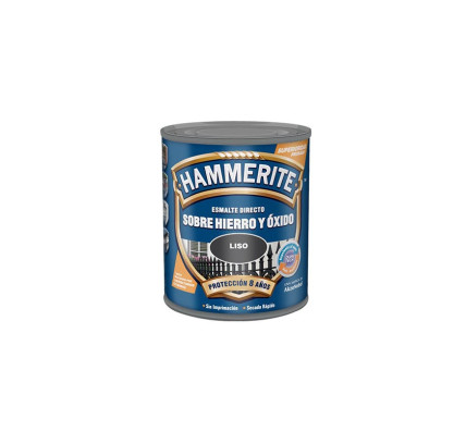 ESMALTE HAMMERITE MARTELE GRIS LISO 750ML
