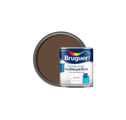 ESMALTE ACRILICO BRILLANTE BRUGUER PARDO 250ML