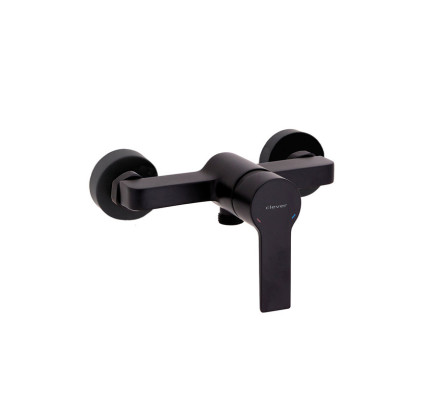 MONOMANDO DUCHA CLEVER GO!2 CON ACCESORIOS NEGRO MATE 62144