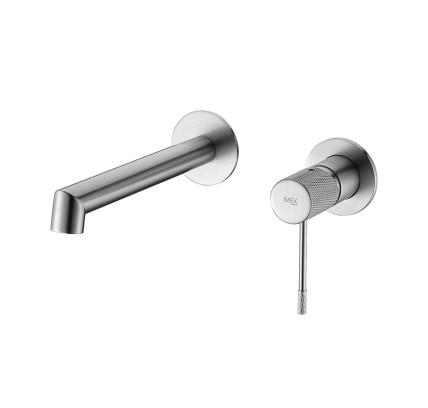 MONOMANDO LAVABO EMPOTRADO IMEX LINE NÍQUEL CEPILLADO GLD038/NQ
