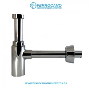 SIFON BOTELLA REDONDO CROMADO TECNOAGUA T-310R 50095