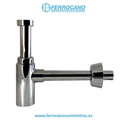 SIFON BOTELLA REDONDO CROMADO TECNOAGUA T-310R 50095