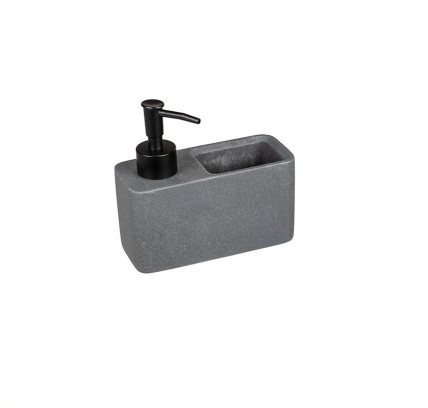 DOSIFICADOR GEL CON ESTROPAJO GRIS WENKO
