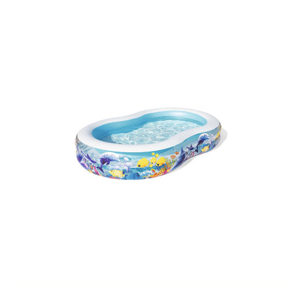 PISCINA INFANTIL BESTWAY OVAL FONDO MARINO 262X157X46CM