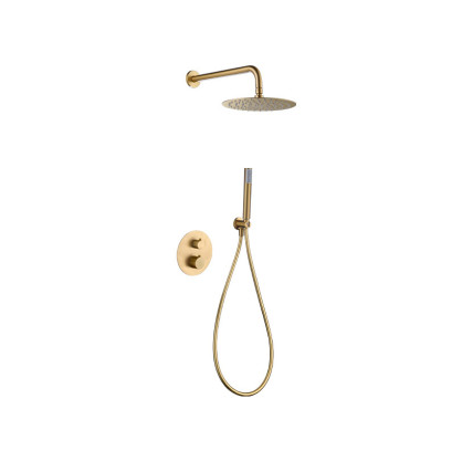 COLUMNA DUCHA EMPOTRADO IMEX GENOVA ORO CEPILLADO GTG053/OC
