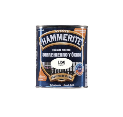ESMALTE HAMMERITE LISO BLANCO 250ML