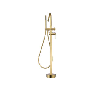 GRIFERIA EXENTA BAÑERA IMEX CORCEGA ORO CEPILLADO BBECO1/OC