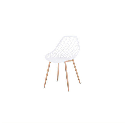 SILLA JARDIN MADRID NATUUR METAL/PLASTICO 56X48X82CM BLANCO