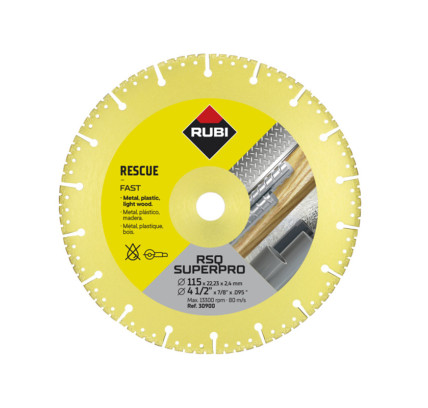 DISCO CORTE RESCATE RUBI RSQ 115 SUPERPRO