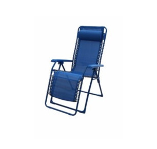 TUMBONA JARDÍN NATUUR MULTIPOSICIONES ACERO/TEXTIL CON REPOSAPIES AZUL 123517