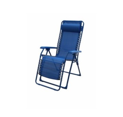 TUMBONA JARDÍN NATUUR MULTIPOSICIONES ACERO/TEXTIL CON REPOSAPIES AZUL 123517