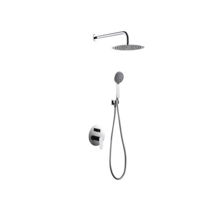 CONJUNTO DUCHA MONOMANDO EMPOTRADO IMEX BÉLGICA CROMO GPZ044