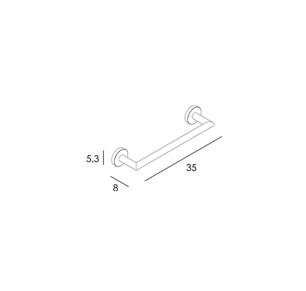 TOALLERO BARRA MANILLONS 35 ECO INOX 6591