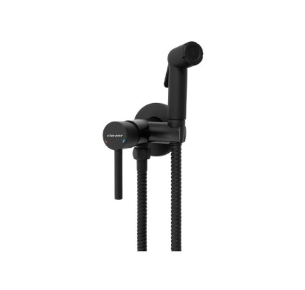 DUCHA HIGIENICA CLEVER SHATTAF TOUBKAL NEGRO MATE 61118