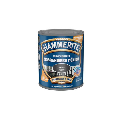 ESMALTE HAMMERITE LISO NEGRO 250ML