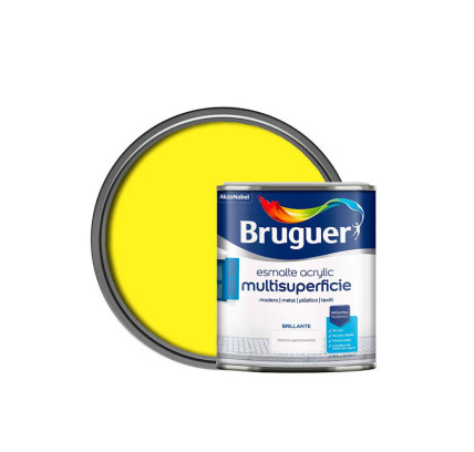 ESMALTE ACRILICO BRILLANTE BRUGUER AMARILLO LIMON