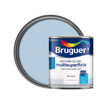 ESMALTE ACRILICO BRILLANTE BRUGUER GRIS PERLA 750ML